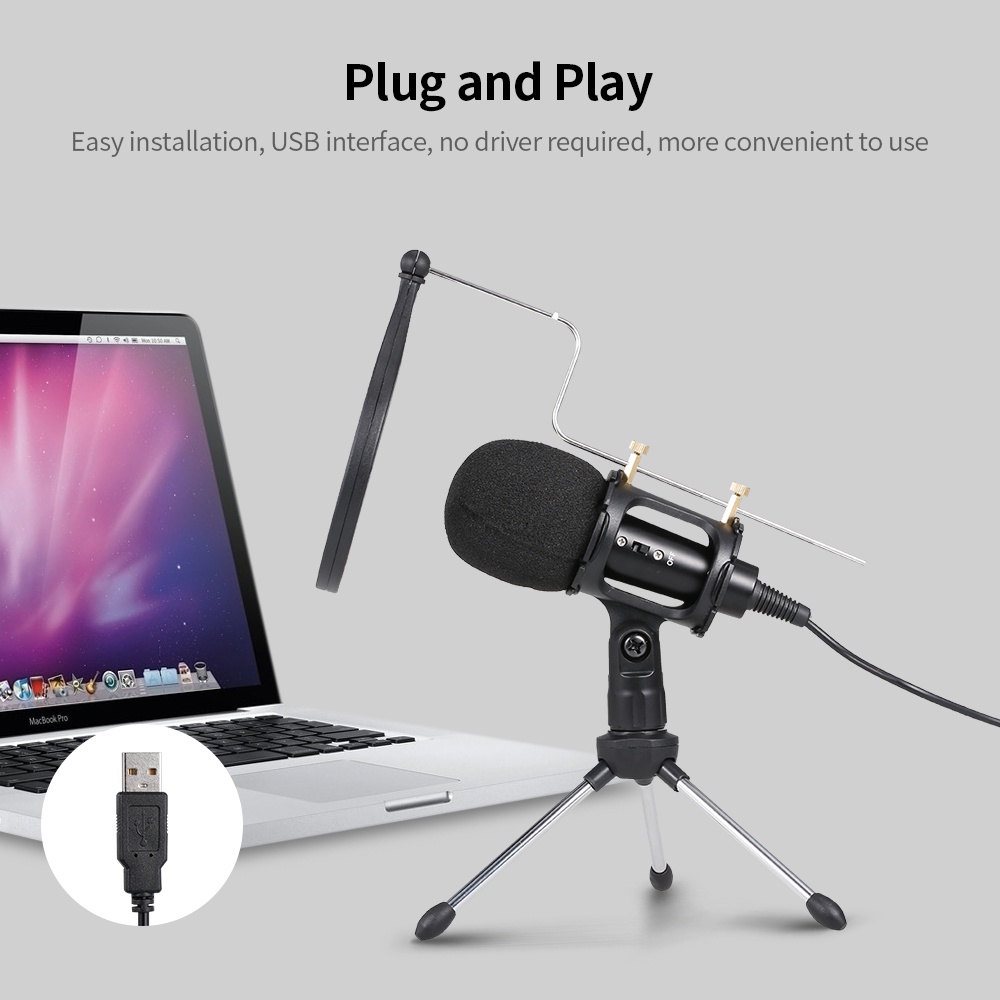 Bộ Micrô Karaoke USB Không Có Ổ Đĩa Với Chân Máy