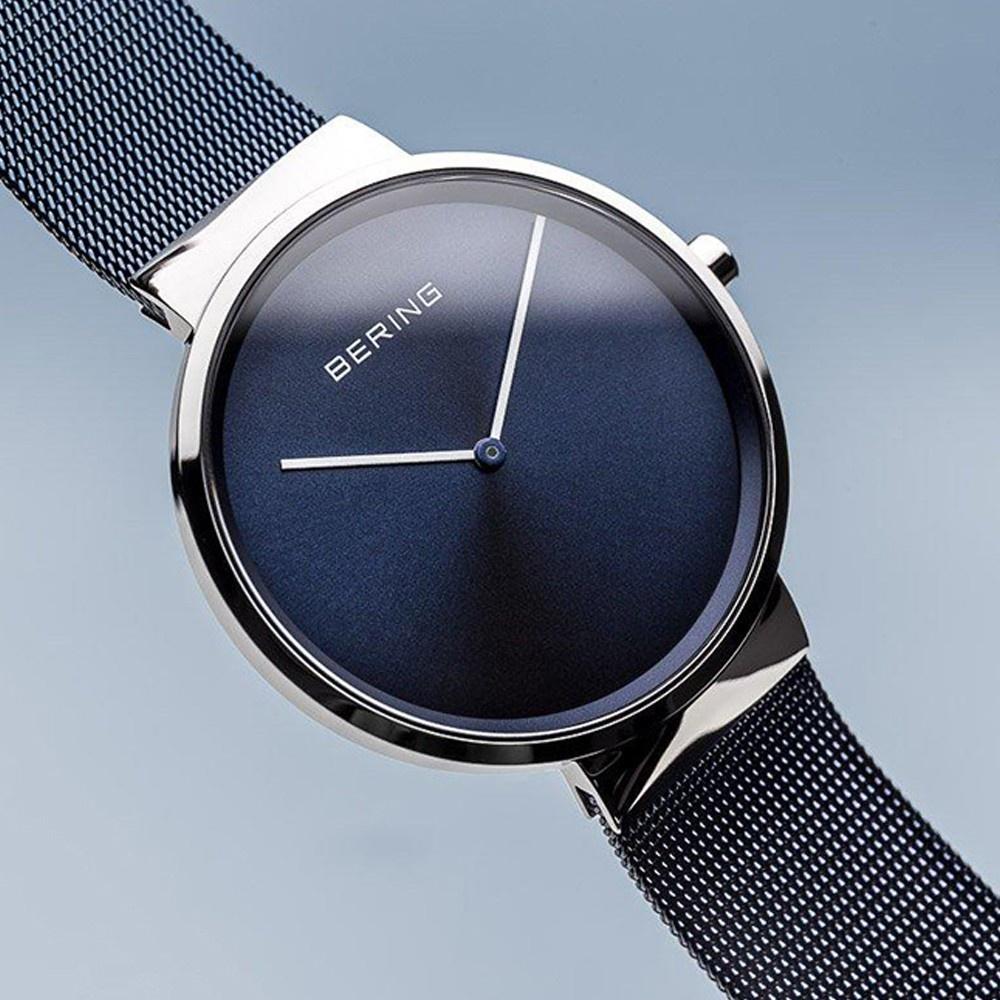 Đồng Hồ Unisex Bering Classic Màu Xanh Dương 14539-307