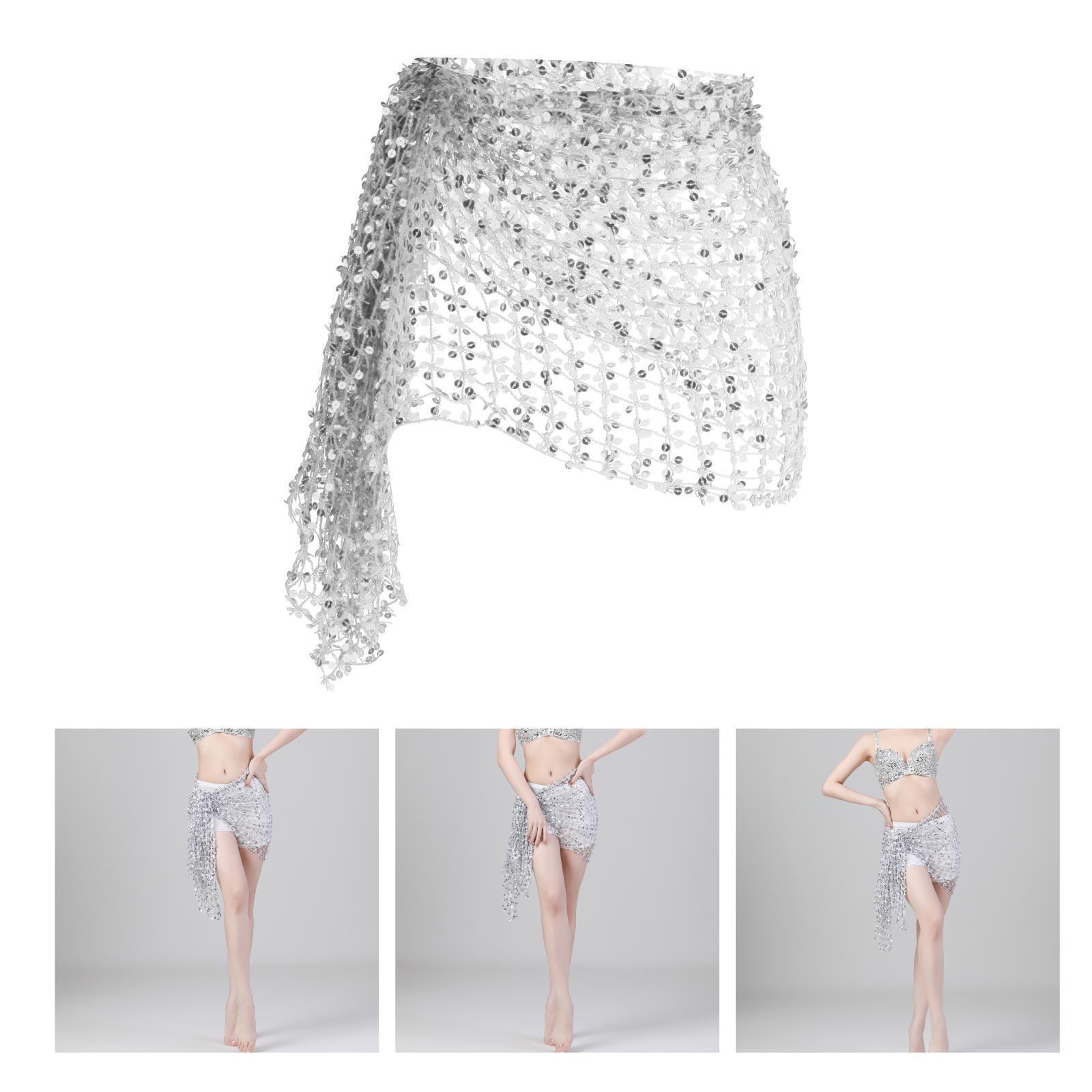 2pcs Belly Dance Hip Scarf for Women Waist Scarf Hipscarf