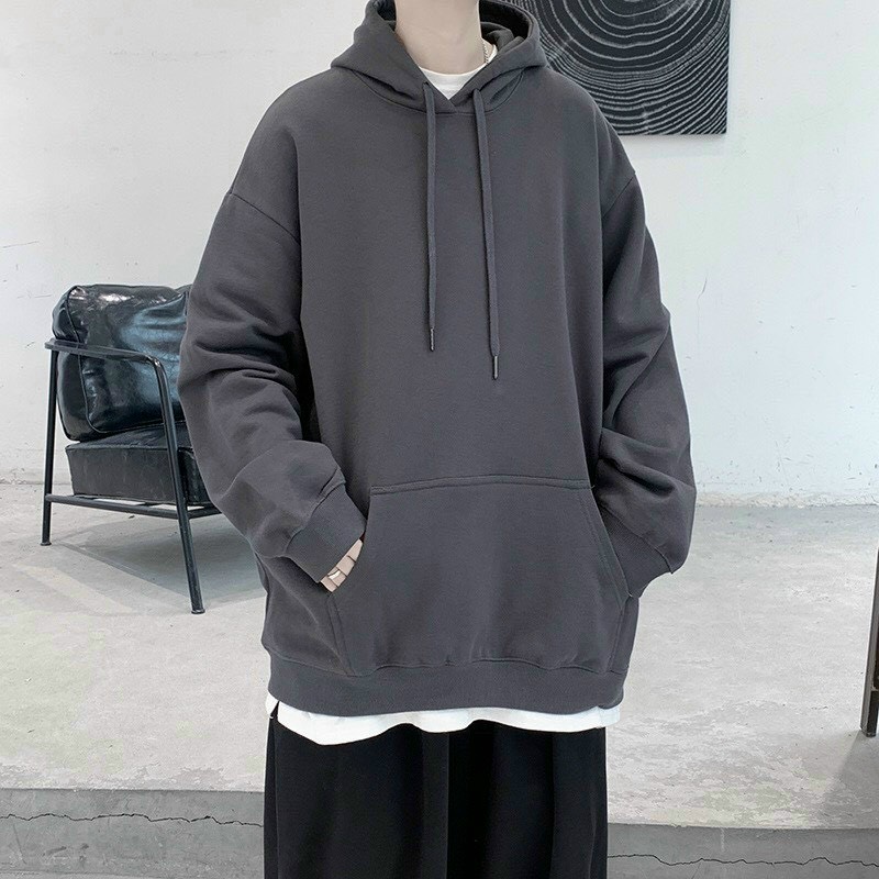 Áo nỉ Hoodie nam form rộng trơn nhiều màu sắc chất nỉ dày dặn chất lượng cao cấp