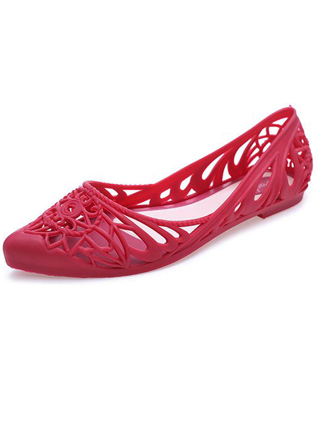 Giày búp bê chất liệu nhựa dẻo thoáng mát cho ngày mưa 302