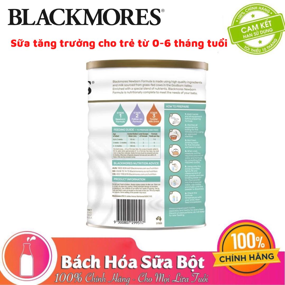 Sữa Bột BlackMores số 1 - Lon 900g