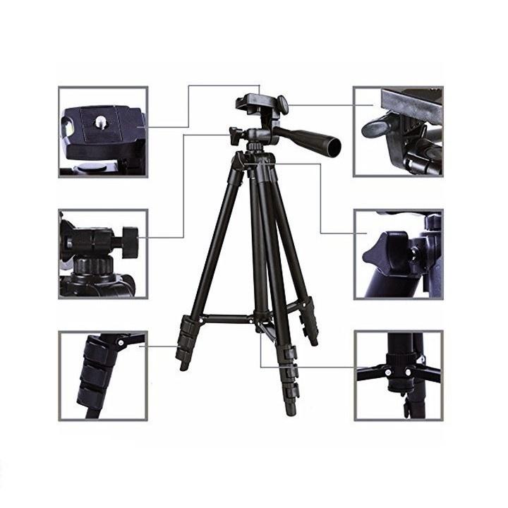 GẬY TRIPOD 3120 TẶNG KÈM GIÁ ĐỠ ĐIỆN THOẠI - Gậy Cao 1 Mét