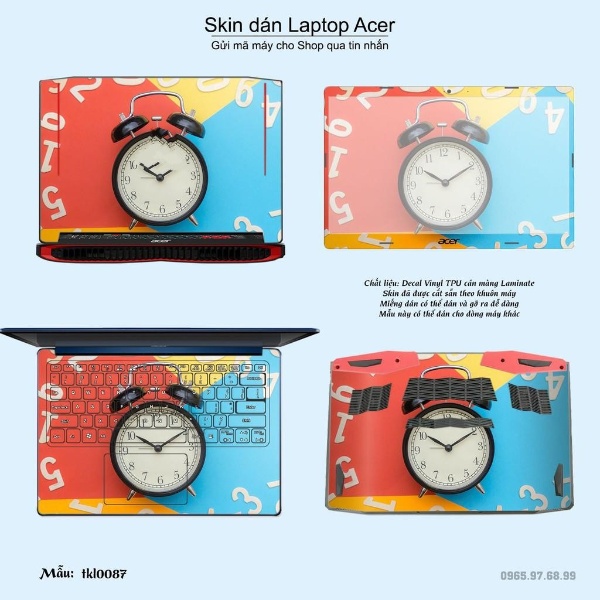 Skin dán Laptop Acer in hình thiết kế (inbox mã máy cho Shop