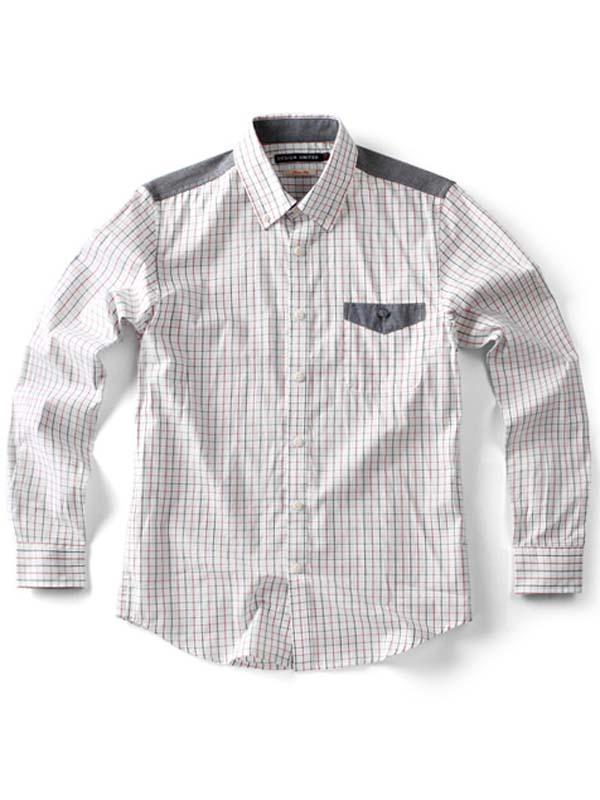 Áo Sơ Mi Tay Dài Design United Checks Shirt - SIZE 95