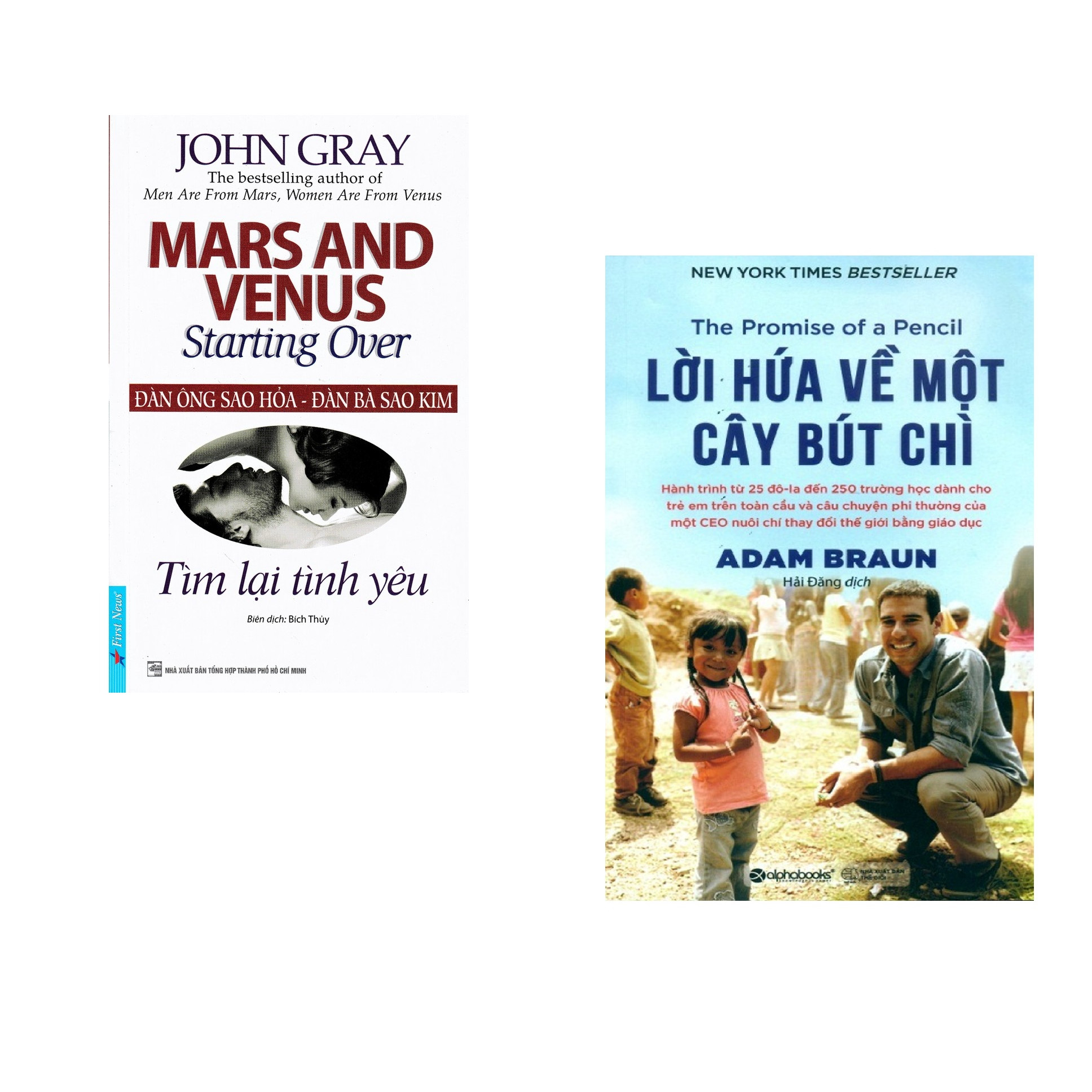 Combo 2 cuốn sách: Đàn ông Sao Hỏa - Đàn Bà Sao Kim  + Lời hứa về một cây bút chì