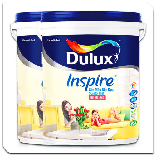 Sơn Nội Thất Dulux Inspire Sắc Màu Bền Đẹp 39A Mờ GIÚP Tô Điểm Và Gìn Giữ Vẻ Đẹp Cho Ngôi Nhà Bạn (MÀU TRẮNG)