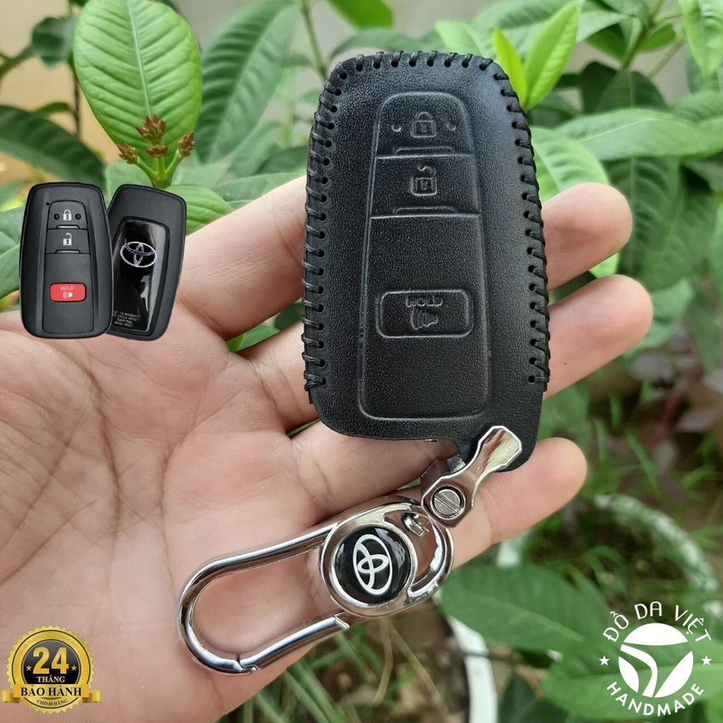 Bao Da Toyota Corolla Cross, Bao Da Chìa khoá da bò thật bảo hành da 2 năm. Khắc Tên & Số ĐT Chủ Xe.