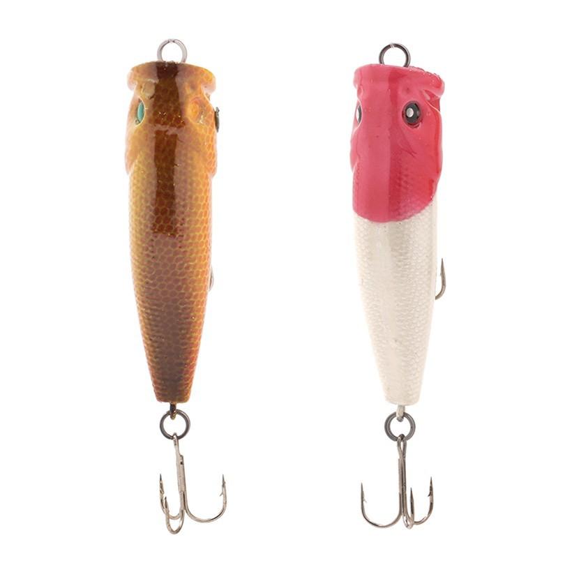 Combo 2 Mồi Con Cá 3 Lưỡi Loại Trung Chính Hãng KHP