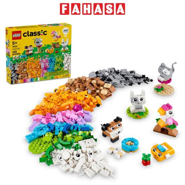 Đồ Chơi Lắp Ráp Bộ Gạch Sáng Tạo Chủ Đề Động Vật - Creative Pets - Lego Classic 11034 (450 Mảnh Ghép)
