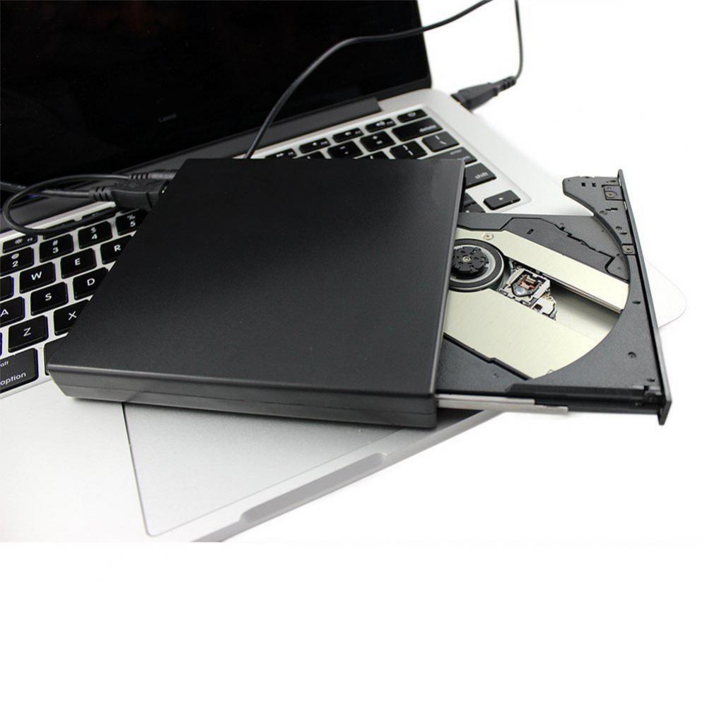 USB 2.0 Compact External CD/Dvd Reader Drive CD Burner Writer for all Windows Laptops, Desktop, Plug and Play for Windows 7,8 XP, Vista,Mac OS 8.6