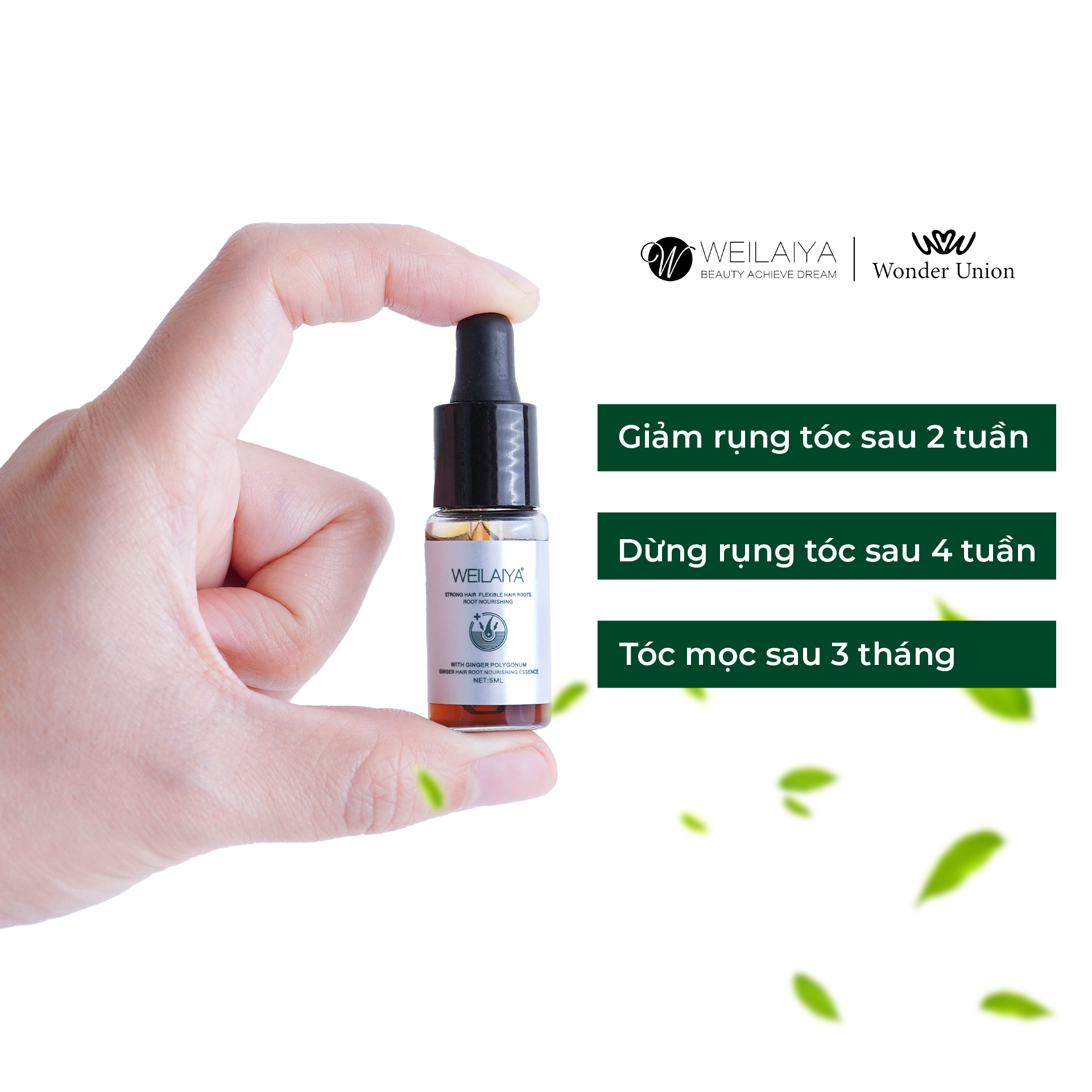 Combo Sữa tắm nước hoa, trắng da toàn thân và Tinh dầu dưỡng tóc Weilaiya giúp ngăn rụng và kích thích mọc tóc 5ml x 8