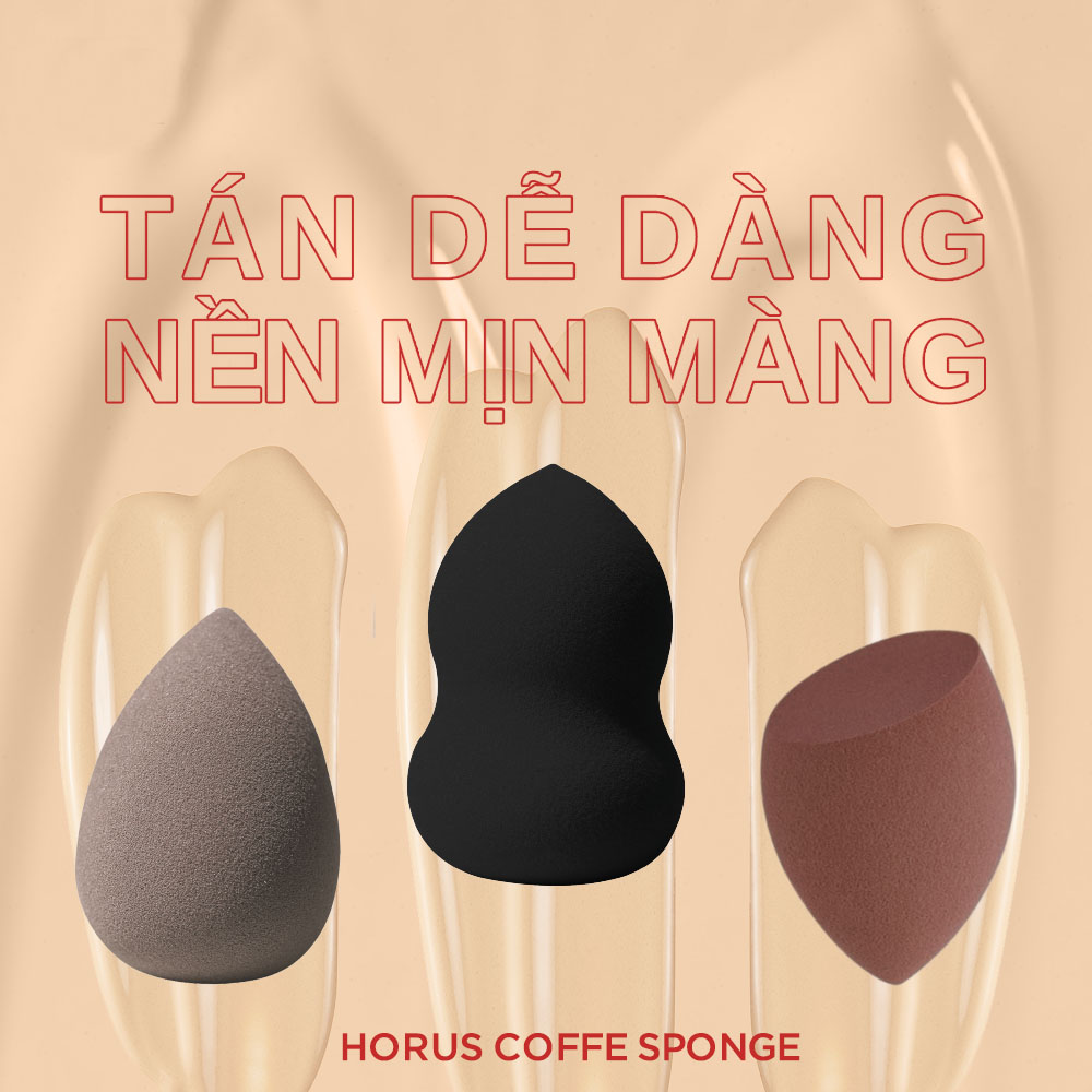 Mút Trang Điểm Horus Coffee Makeup Sponge