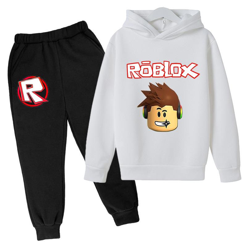 Trẻ Em Áo Hoodie Robloxing Nữ Sinh Áo Nỉ Bé Trai Áo Bóng Đá Hoạt Hình In Hình Cotton Xuân Thu 4T-14T Trò Chơi