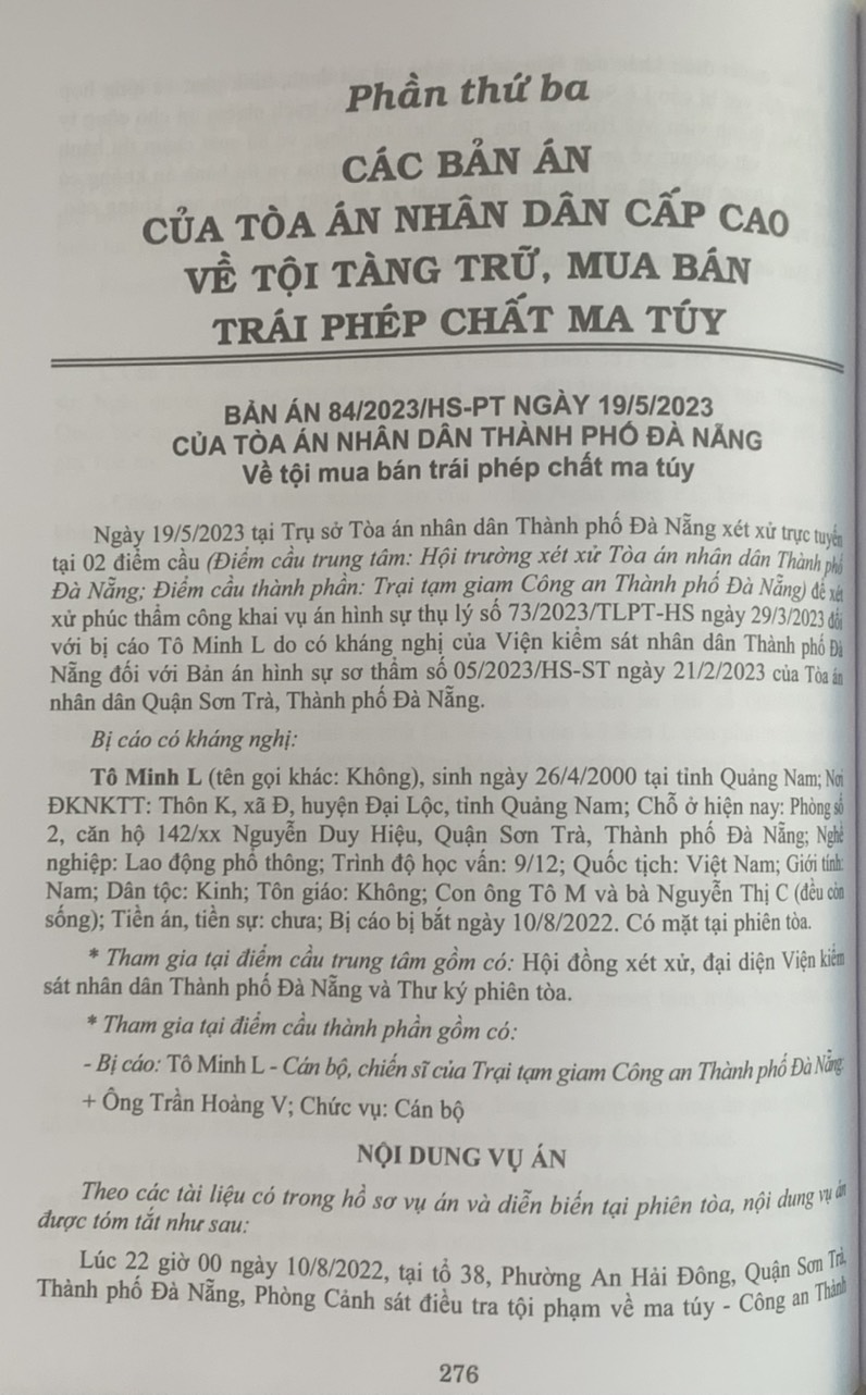 Tuyển tập các bản án của Tòa án nhân dân cấp cao về hình sự và tố tụng hình sự