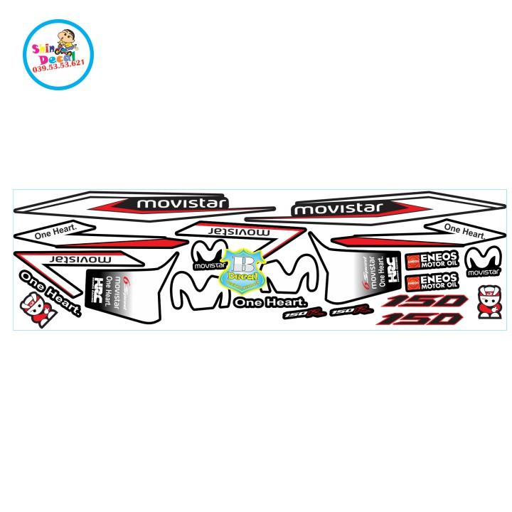 Tem rời winner movistar trắng đen đỏ