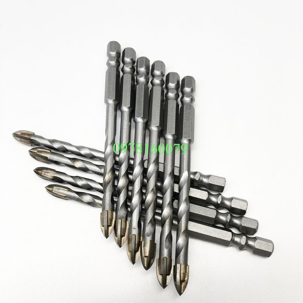 Mũi khoan đa năng chân lục giác, khoan kính, thủy tinh,khoan gạch men, gạch đá hoa cương