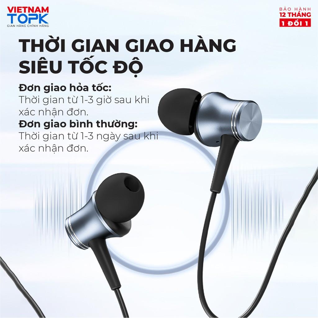 Tai nghe nhét tai có dây TOPK F38 - Âm thanh Stereo Jack cắm 3.5 Vỏ kim loại - Hàng chính hãng