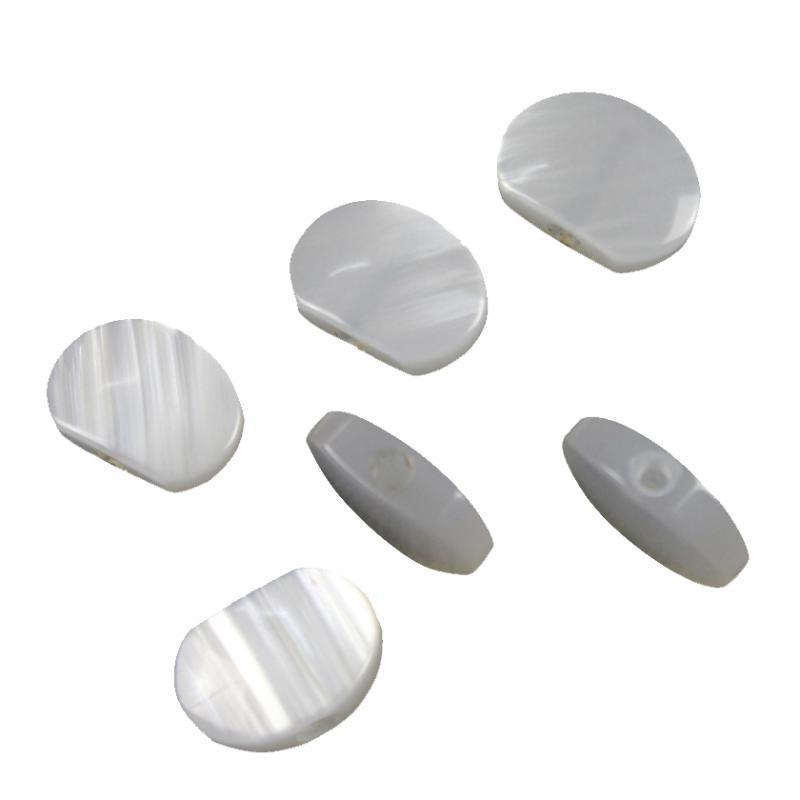 6 White Pearloid Acrylic Buttons Guitar Tuner Machine Heads Tuning Keys Pegs