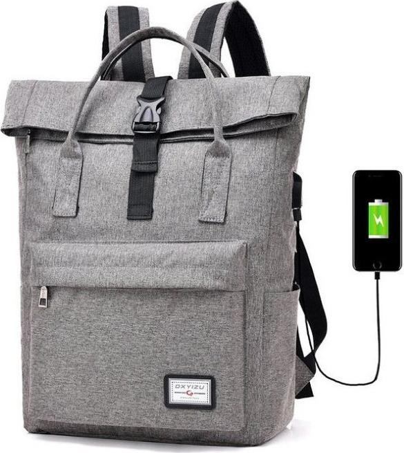 Balo Nam Hàn Quốc, balo unisex thời trang tích hợp cổng sạc điện thoại