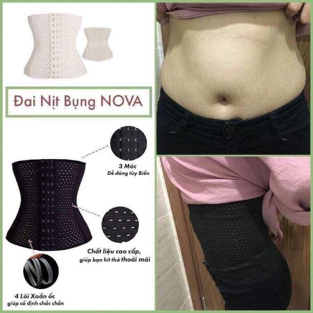 Gen định hình nova thông hơi , 4 xương định hình eo cao cấp