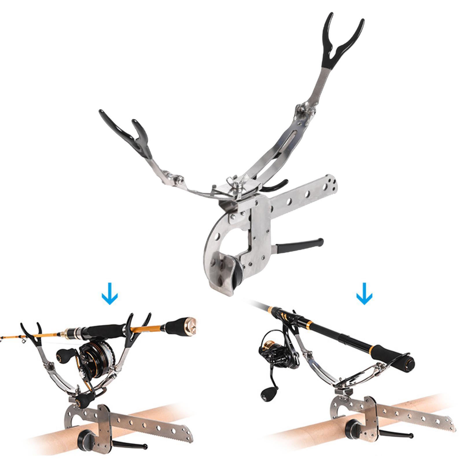 Bridge Fishing Rod Holder Pole Stand Bracket Support Rack Adjustable