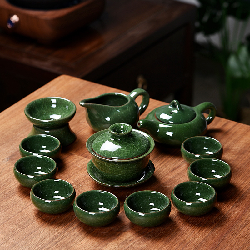 Bàn trà điện giá rẻ - Bàn màu vàng, bộ bếp điện tự động đầy đủ ấm chén bảo hành đổi mới 12 tháng