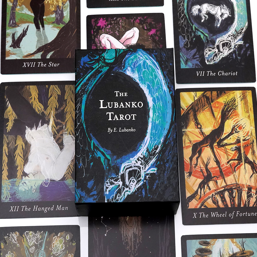 [Mạ Cạnh Size Gốc] Bộ Bài The Lubanko Tarot 78 Lá Bài 7x12 Cm Tặng Đá Thanh Tẩy