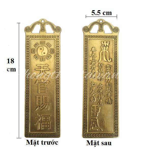 Thiên Quan Tứ Phước kim bài Đồng trấn trạch - phong thuỷ