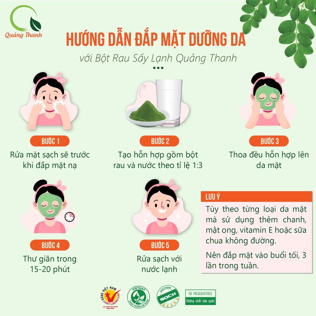 Bột Trà Xanh Sấy Lạnh Nguyên Chất - Đắp mặt làm dịu da, kháng khuẩn, kháng viêm, giảm cân - Hộp 30g