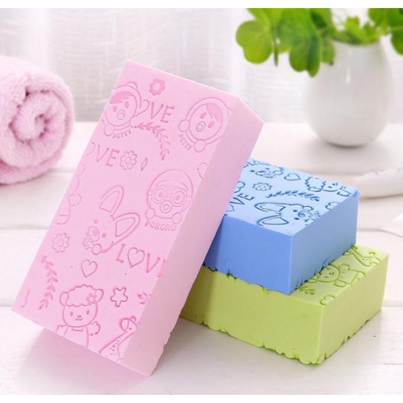 Mút tắm tạo bọt kỳ ghét, tẩy da chết, tẩy bùn đất cho bé và người lớn - Bông tắm mút chà tay, cọ lưng, cọ chân siêu sạch