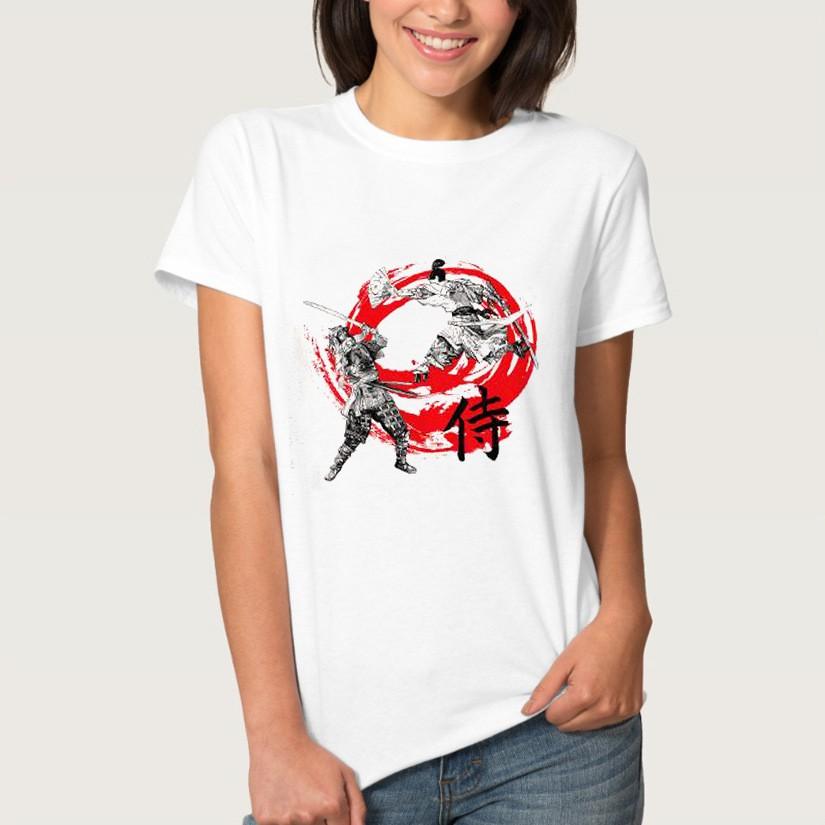 Áo phông Samurai Unisex áo cotton ngắn tay thời trang nam nữ cá tính