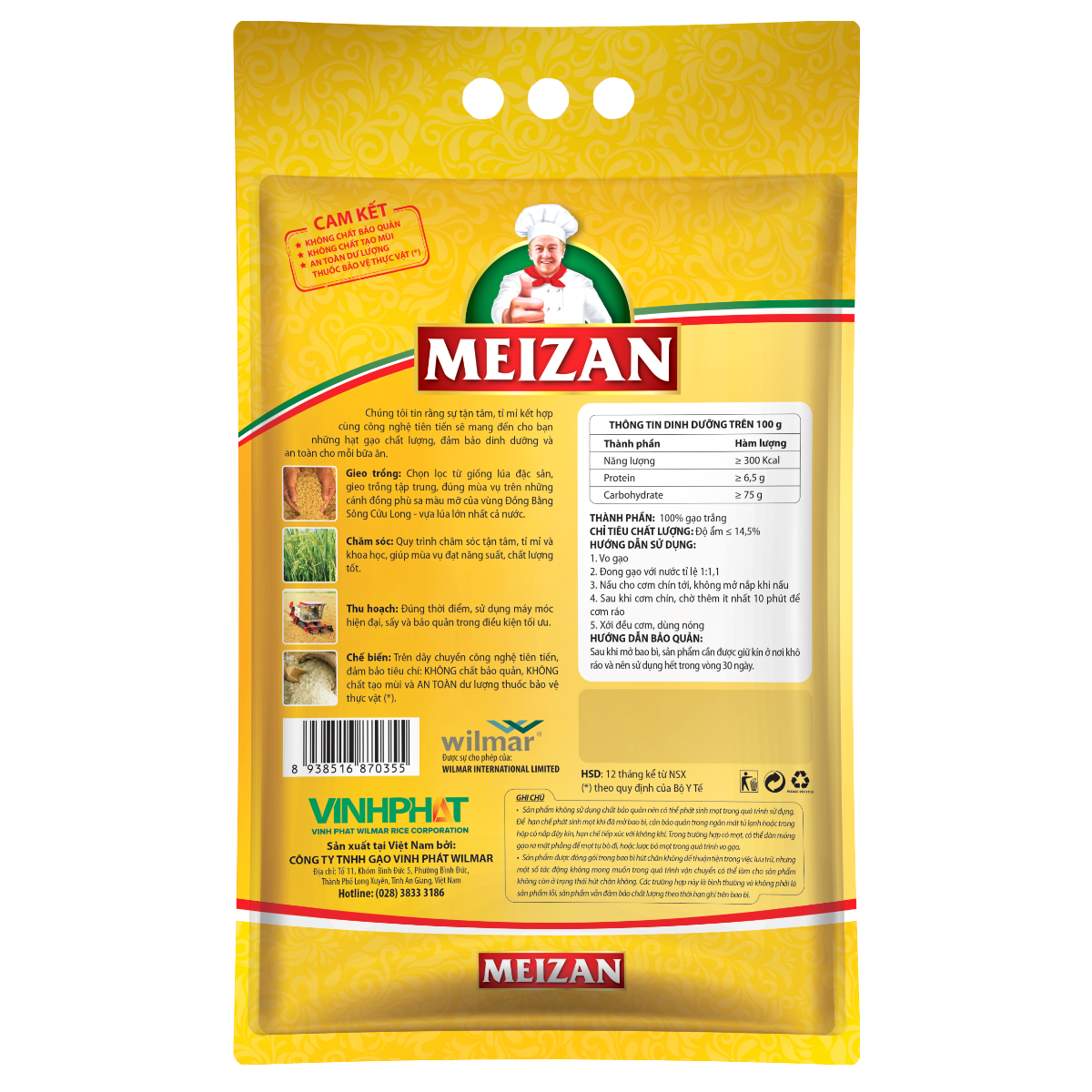 Túi Gạo Meizan Nàng Thơm 5kg