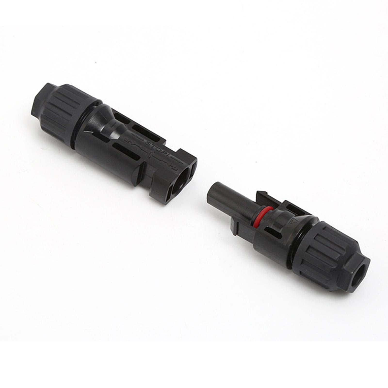 2Pcs Solar Panel Connectors 30A Waterproof IP67 Solar Panel Cable Connectors