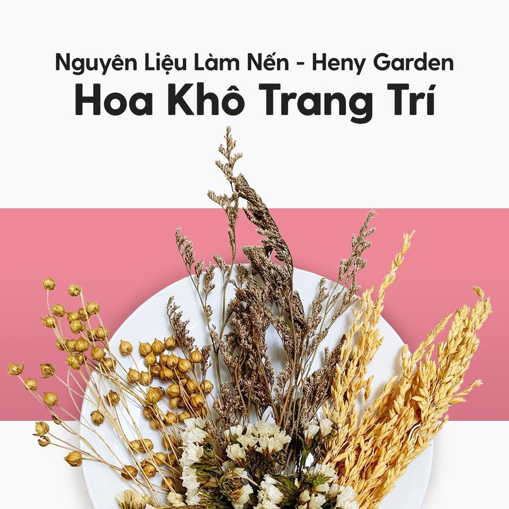 Hoa Trang Trí Nến Thơm Decor Nguyên Liệu Tự Làm Nến Tại Nhà Heny Garden