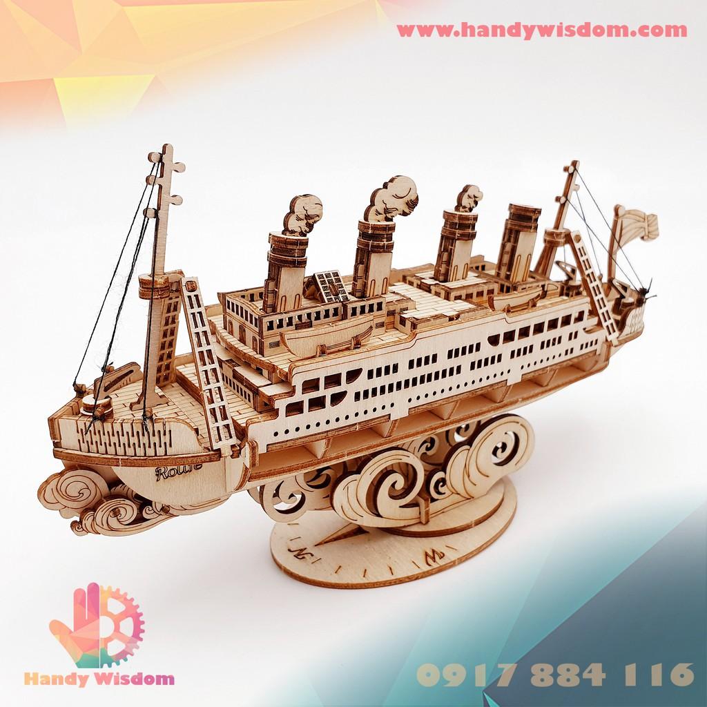 Mô hình lắp ghép gỗ Rolife - Du thuyền - Robotime Cruiseship TG306