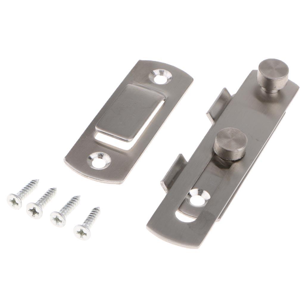 4" Stainless Steel Sliding Door Buckle Lock Door Window Gate Latch Guard