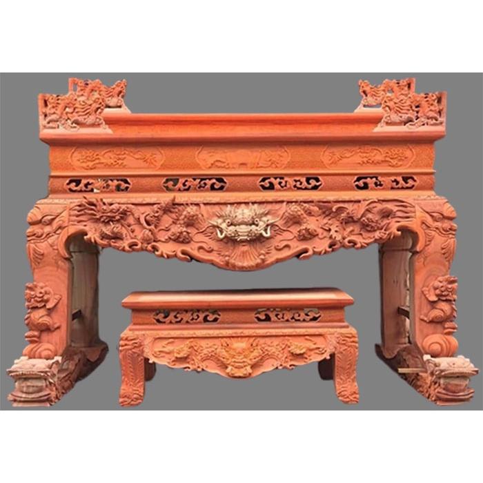Án gian thờ bàn thờ tủ thờ gỗ hương
