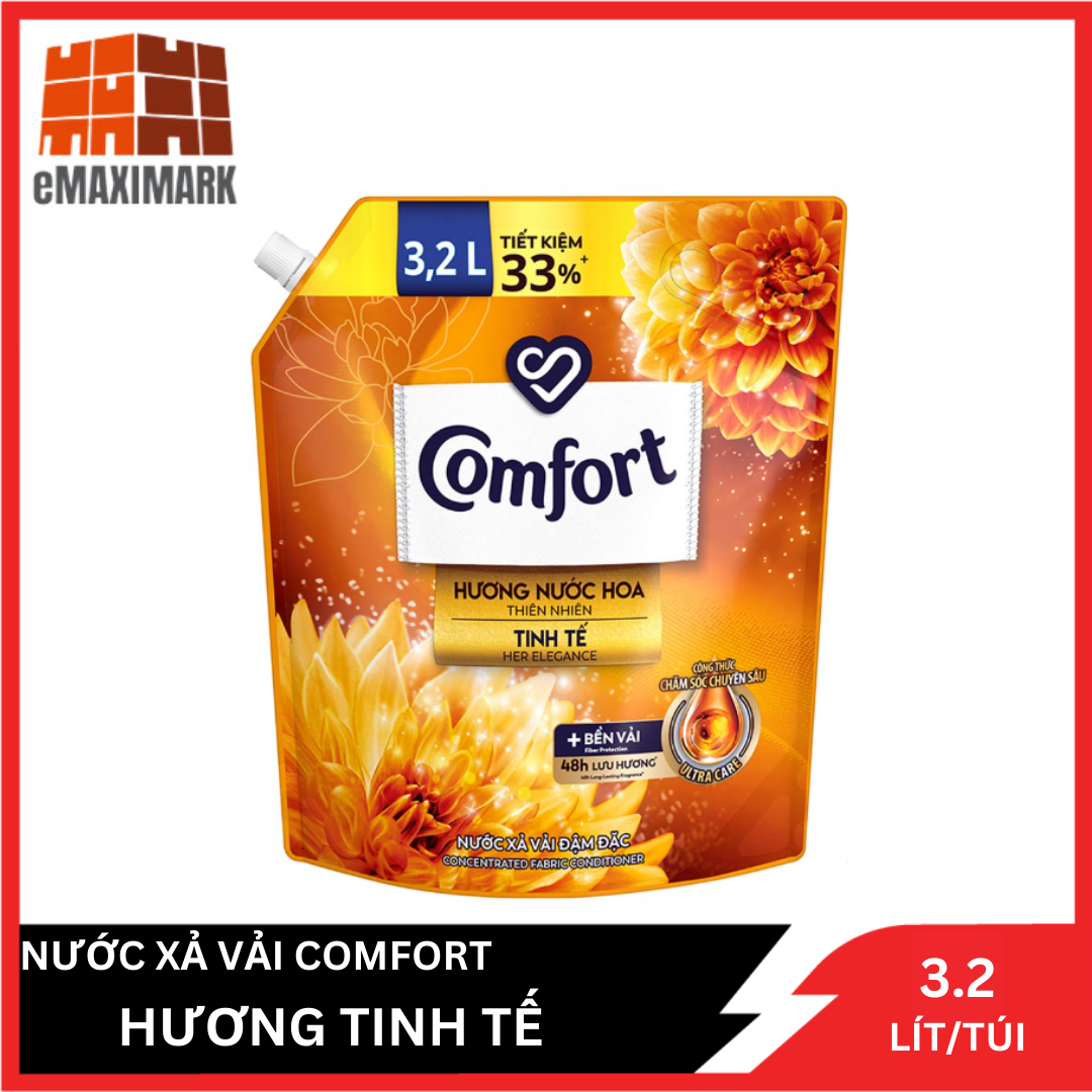 Nước Xả Vải Comfort Hương Nước Hoa Tinh Tế 3.2L