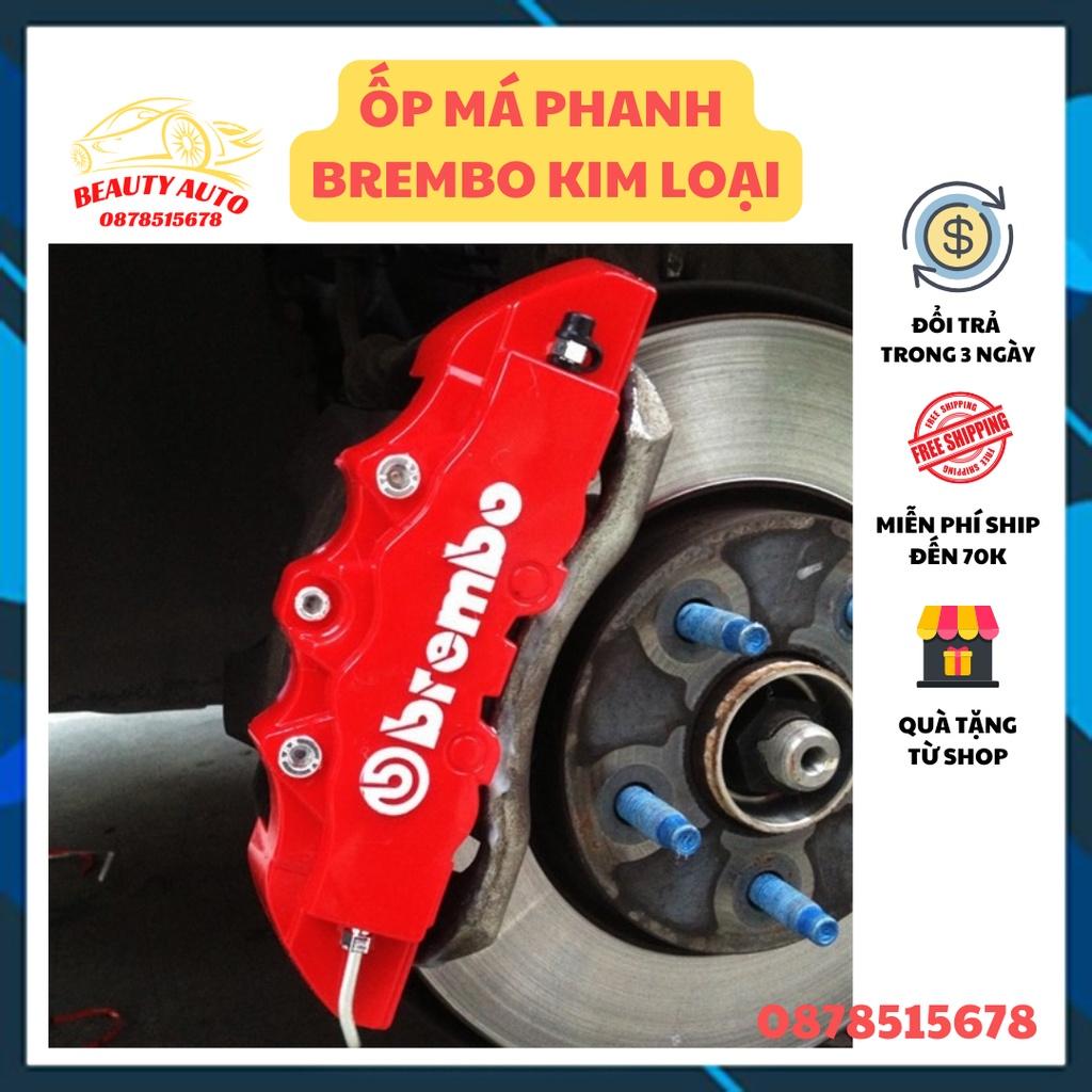 Bộ 2 ốp độ má phanh đĩa Brembo KIM LOẠI phong cách thể thao và đẳng cấp cho ô tô xe hơi (ĐỦ SIZE 14-15, 16-17, 18-19