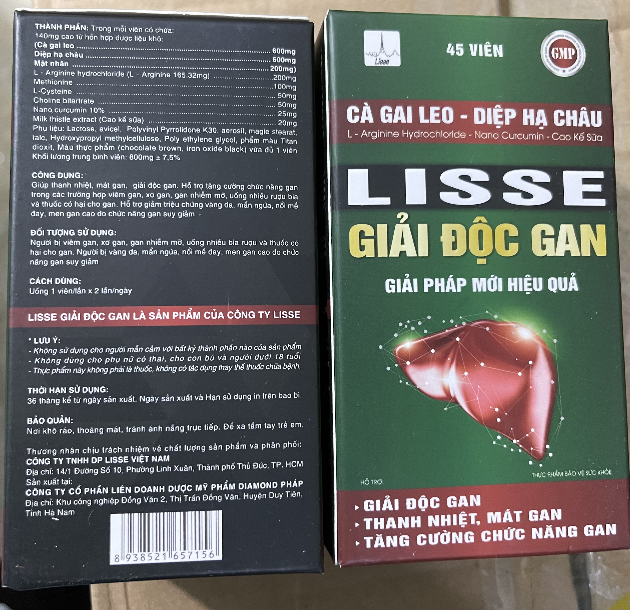 Lisse giải độc gan - hộp 45 viên