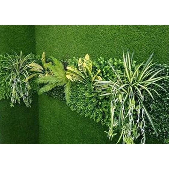 Cây giả - Bụi cỏ nhựa dài 47cm - Cành điểm, trang trí tường cỏ, hàng rào