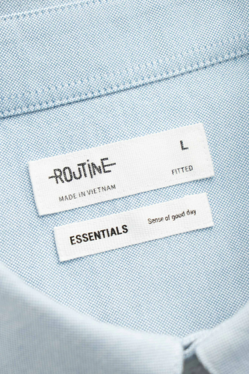 Áo sơ mi nam ROUTINE ngắn tay. chất liệu oxford Fitted - 10S24SHS002CR3 | ROUTINE CÀ MAU