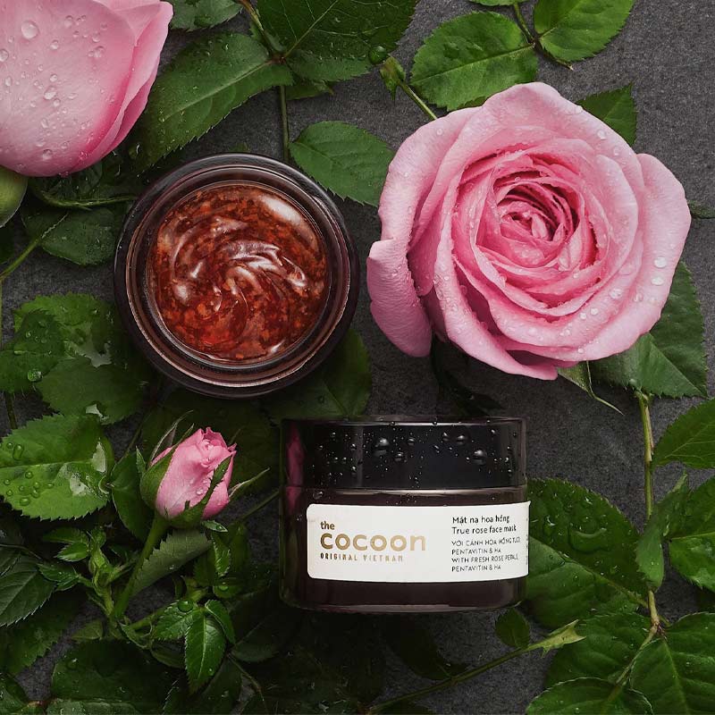 Mặt nạ hoa hồng cấp ẩm và làm mềm da Cocoon  True Rose Face Mask