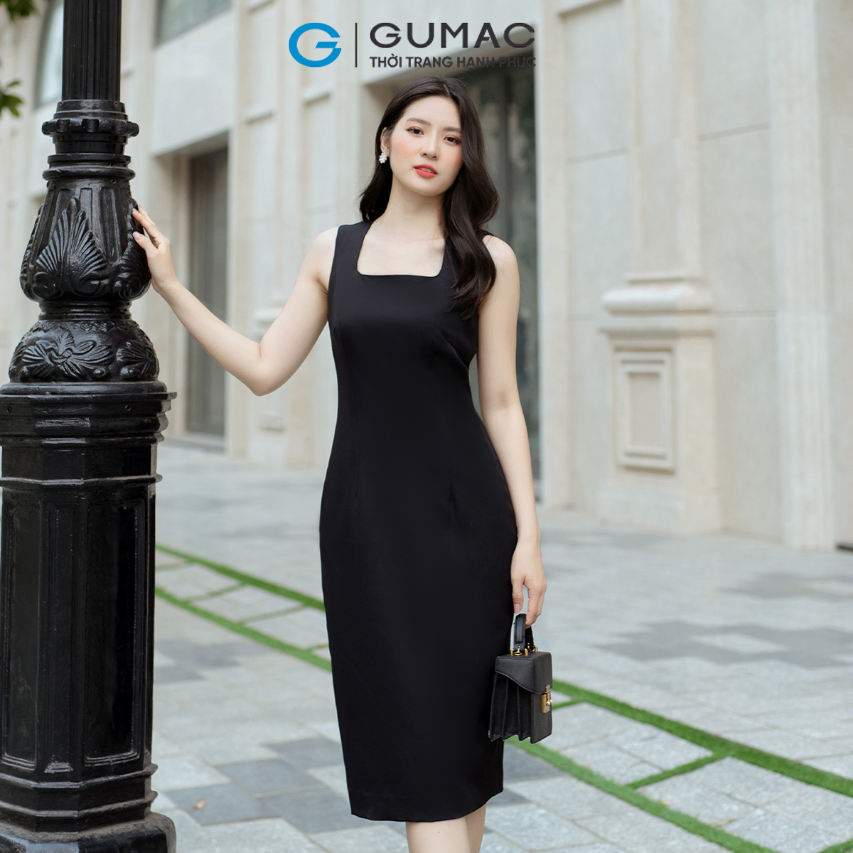 [BST MỚI THÁNG 8] Đầm body cổ cách điệu GUMAC DD08078