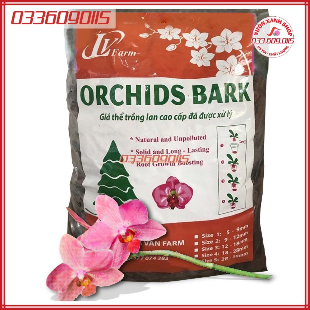 5kg Vỏ thông đỏ trồng Lan size 2-3 cm đã mài cạnh tròn đều đẹp