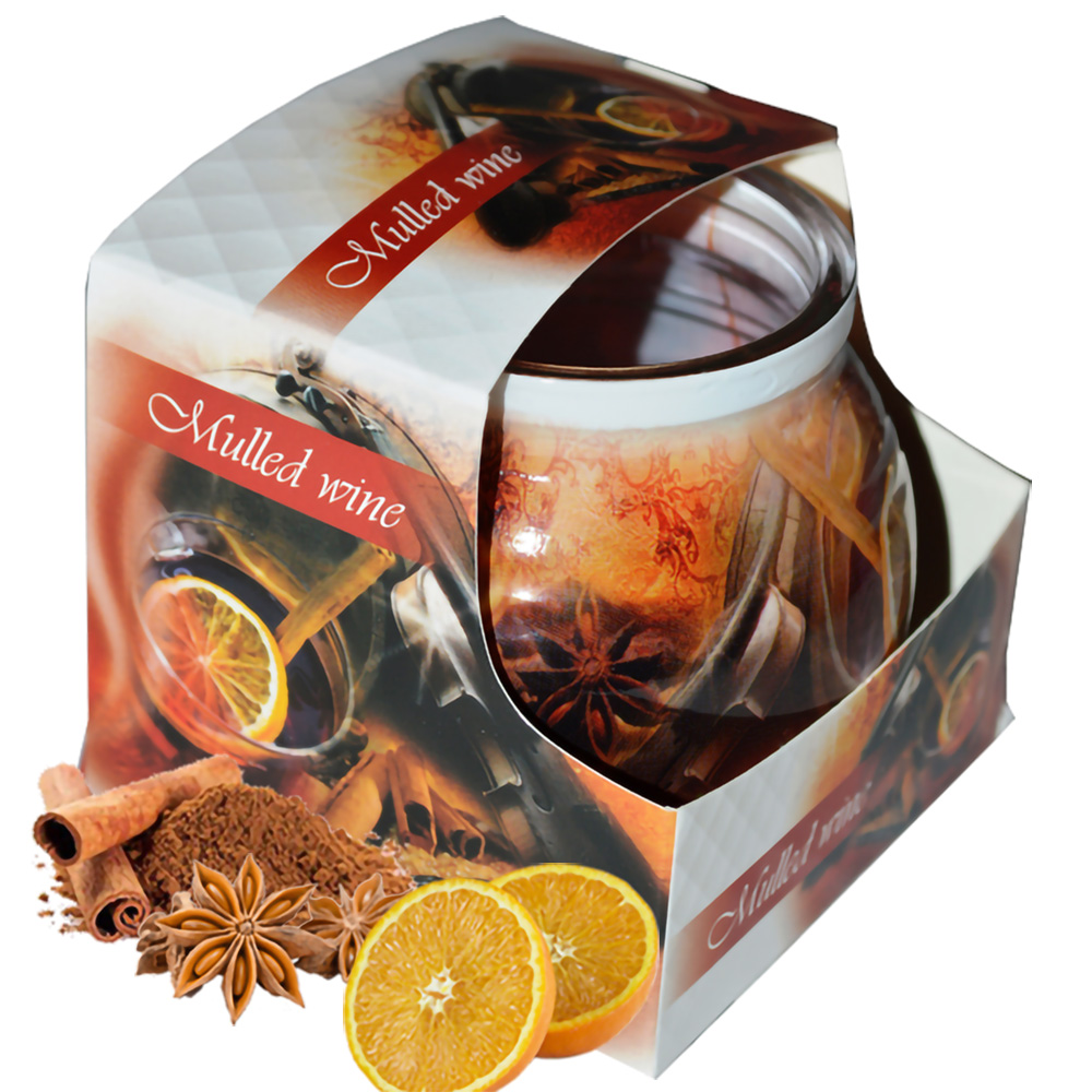 Ly nến thơm tinh dầu Admit Mulled Wine 85g QT04542 - cam, quế, hồi