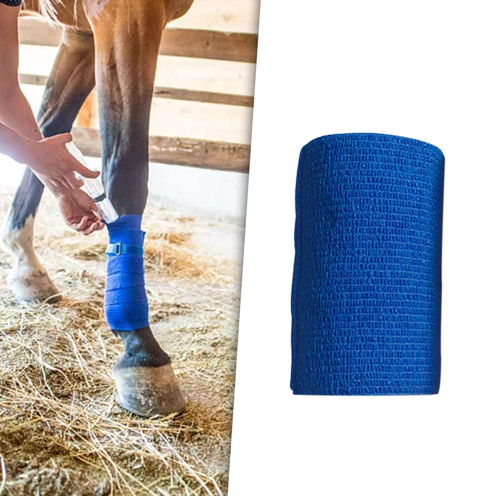 For Horses, Athletic Tape, 4 inch Elastic Non Woven Breathable Horse Leg Wrap, Self Sticky Tape Wrap