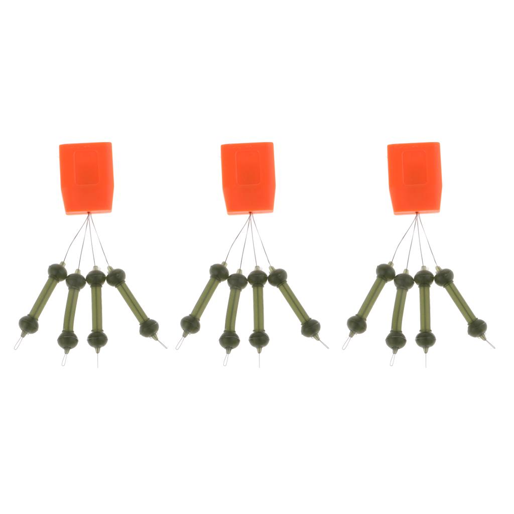 3pcs TPR Heli Beads Fishing Beads Release Rigs Line Rig Beads w/ Handle