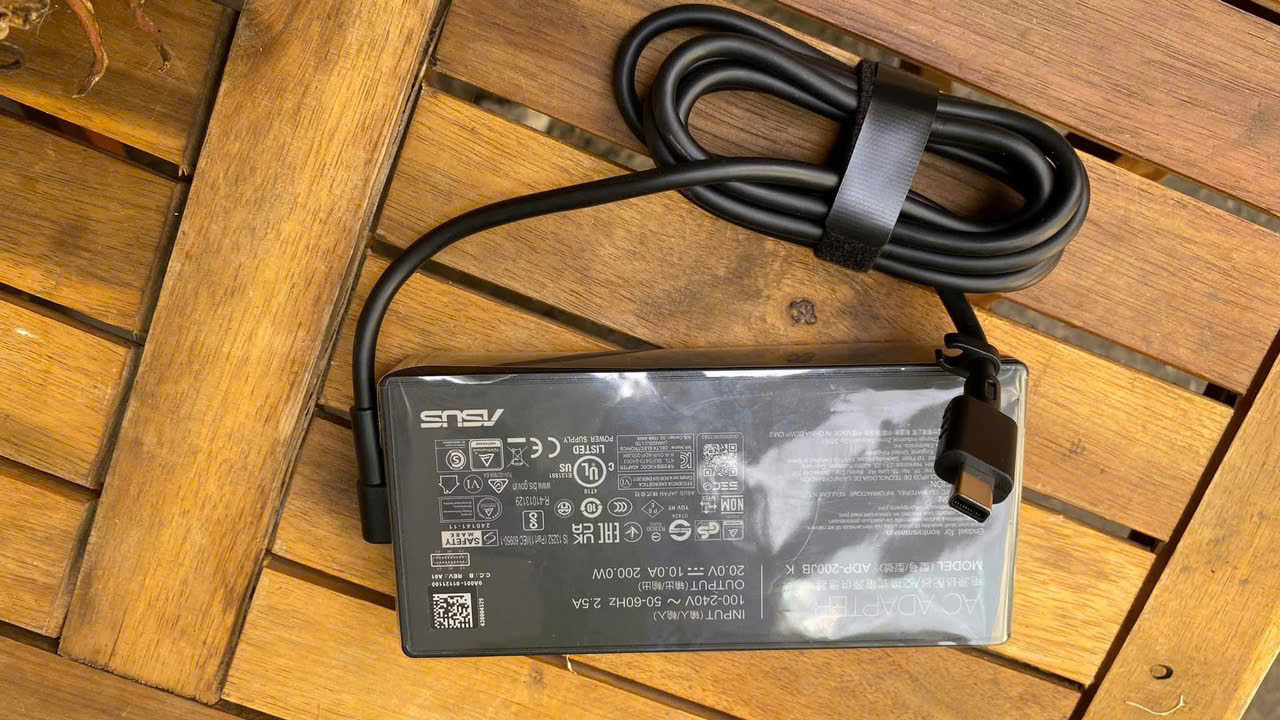 Sạc 180w 200w 240w (chân vuông mới năm 2024) dành cho Laptop Asus ROG Zephyrus G14 G16 Mini USB TIP hàng nhập khẩu